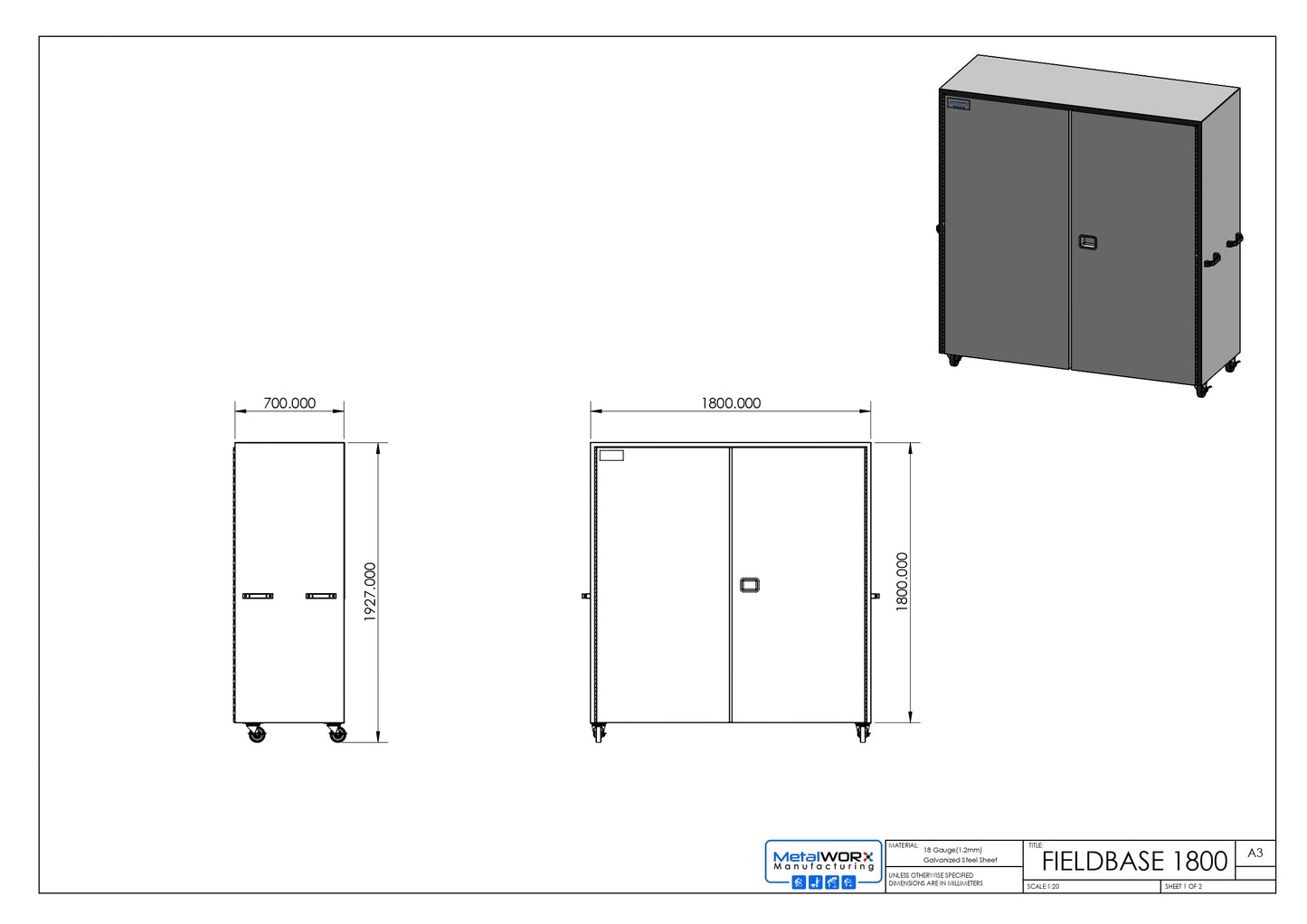 FIELDBASE 1800 - mobile site office toolbox