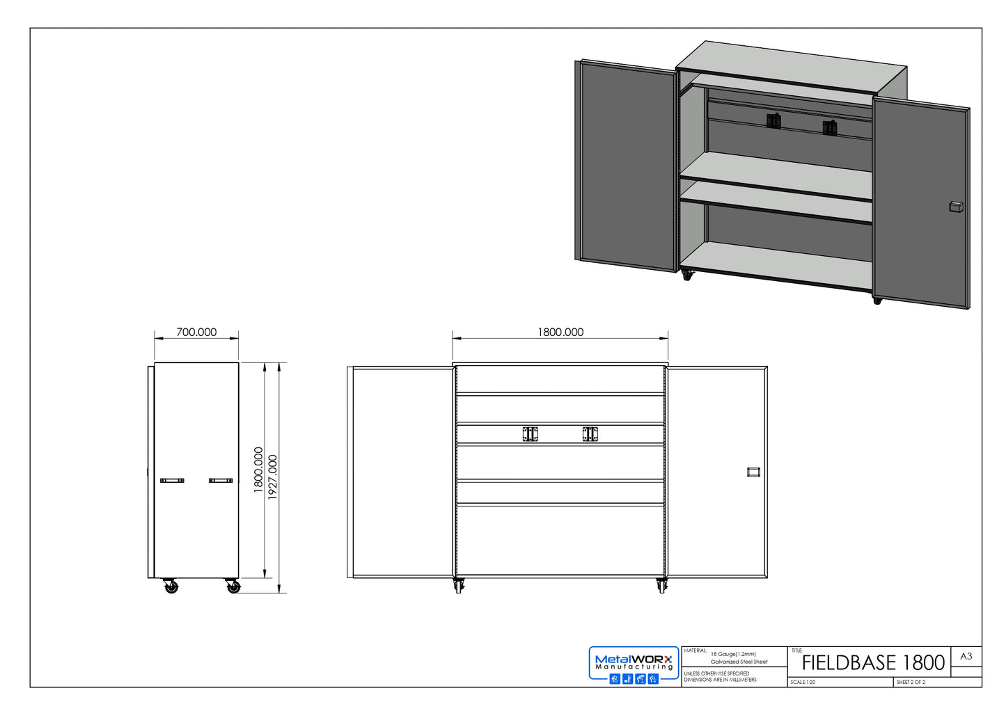 FIELDBASE 1800 - mobile site office toolbox